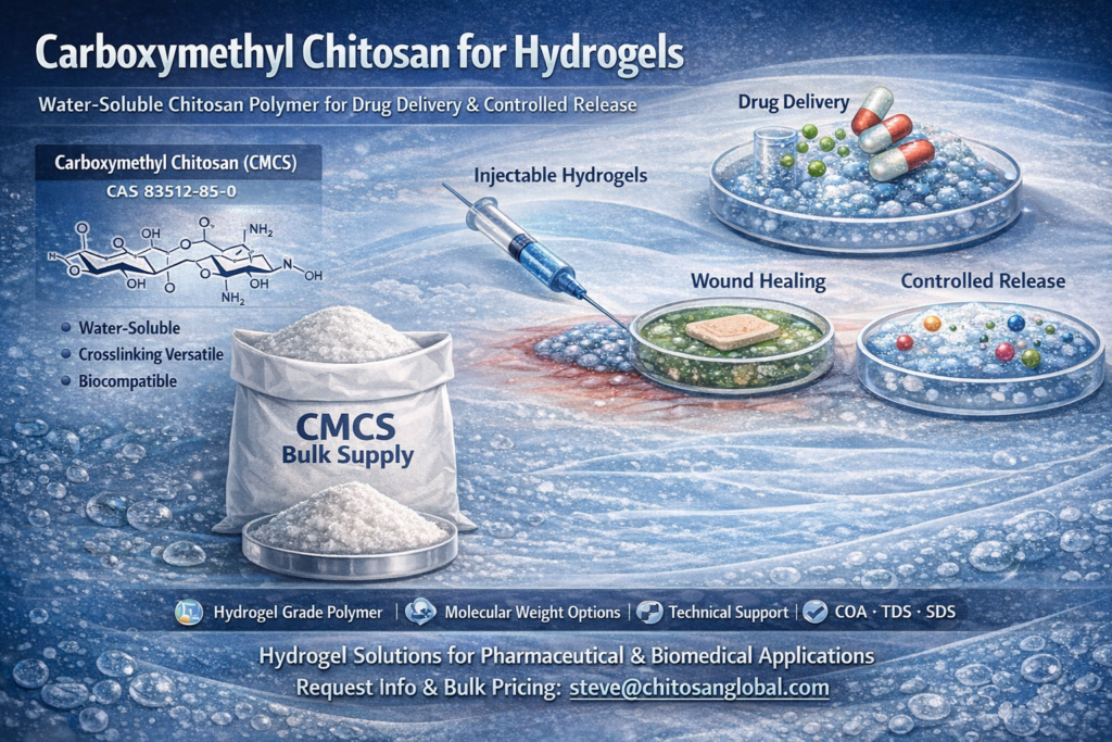 Carboxymethyl Chitosan for Hydrogels
