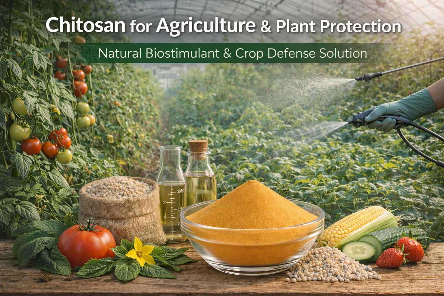 Chitosan for Agriculture and Plant Protection Systems | Natural Biostimulant, Antimicrobial & Crop Defense Solution