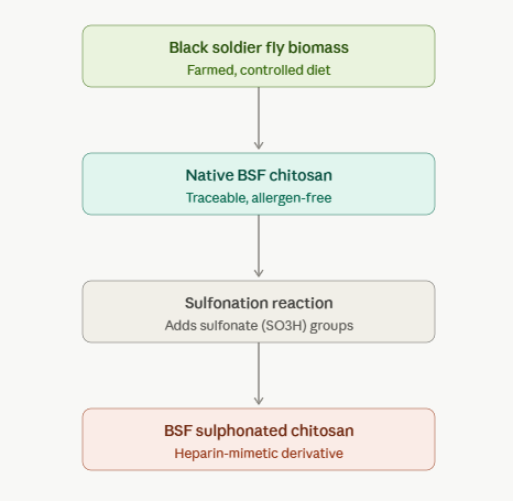 Black Soldier Fly Sulphonated Chitosan
