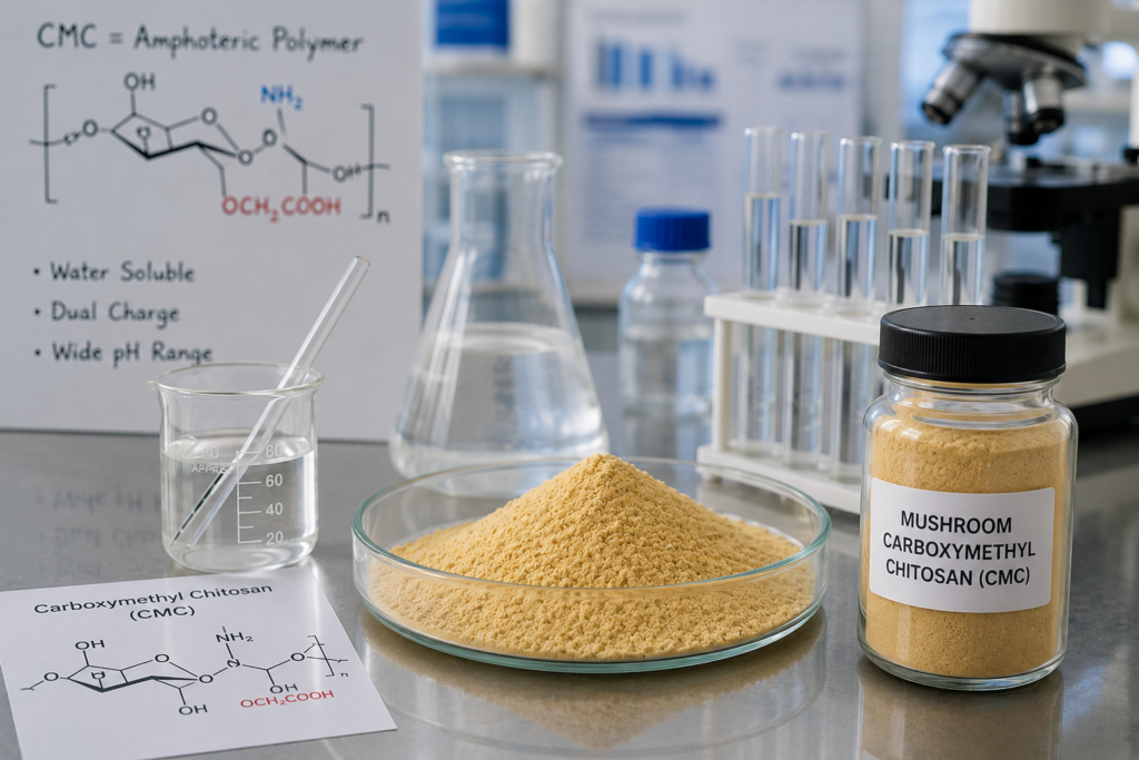 Mushroom-Derived Carboxymethyl Chitosan