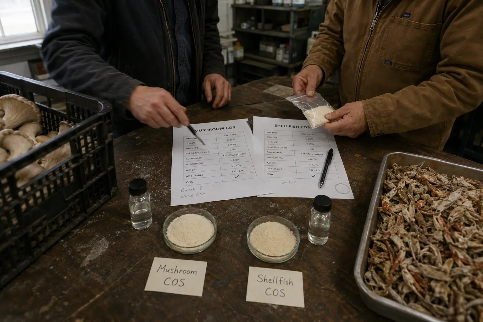 Mushroom COS vs Shellfish COS: Does Biological Source Actually Change Performance?