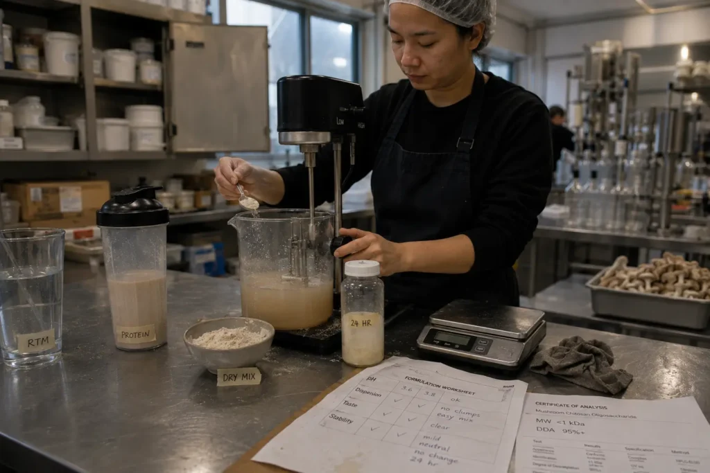 Mushroom Chitosan Oligosaccharide for Functional Foods: A Formulator’s Guide