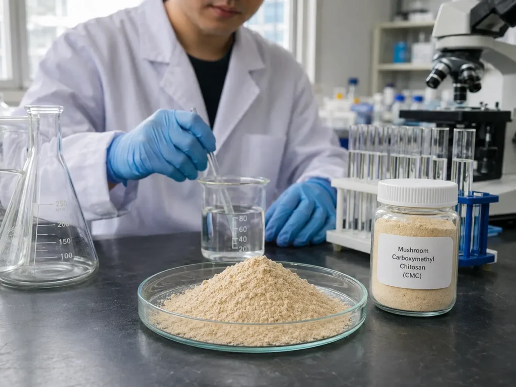 Mushroom-Derived Carboxymethyl Chitosan