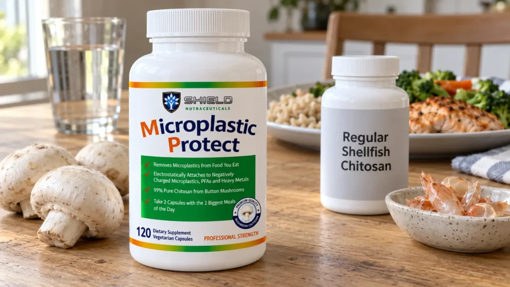 Microplastic Protect vs Regular Chitosan Supplements